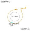Women Jewelry Gold Plated Stainless Steel Necklace Cz Zircon Pendant 12 Month Birthstone Bracelet - Image 11