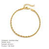 for Women Foot Accessory Summer Beach Barefoot Sandals Bracelet Silver Color Rope Chain Link Anklets Stainless Steel - Image 8