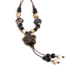 Handwoven Ceramic Star Pendant Necklace with Adjustable Cord - Image 13