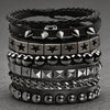 4Pcs/Set Gothic Punk Rock Square Rivet Bracelet Daily and Party Gothic Tassel Metal Chain Accessories Valentine's Jewelry Gift - Image 15