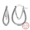 Silver Hoop Earrings Studs Drop Earring for Women Birthday Party Wedding Engagement Jewelry Gifts - Image 26