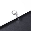 ZS 1 PC Hip Hop Sword Hoop Earring Men Jewelry Dangle Earrings Stainless Steel Round Ear Hoop Cone Chain Punk Jewelry Gift Women - Image 3