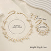 Elegant Multi-layer Stacked Imitation Pearl Necklace+Bracelet+Earrings Women's Jewelry Set Daily Party Wear Gift - Image 4