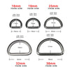 Metal Half Round Shape 16/19/25/32/38mm Handbag Bag Purse Strap Belt Dog Collar Chain Web Flat O Dee D Ring Buckle - Image 6