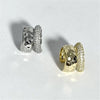 Geometric Double Layer Ear Cuff with Cubic Zirconia No Piercing Needed - Image 5