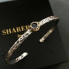 Silver Punk Bangle Pearl Star Love Heart Geometric Golden Bracelet For Woman Girl Jewelry Gift - Image 8