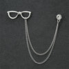 Gentleman Tassel Brooch For Men Suit Shirt Collar Triangle Wings Chain Lapel Pin Metal Retro Wedding Accessories - Image 24