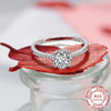 Silver Classic Ring for Women jewelry Hollow ball edge diamond crown imitation diamond women's ring - Image 3