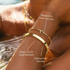 Gold Bracelets for Women Gold Plated Chunky Cuff Bangles Tie Knot Cuban Rope Paperclip Beaded Bracelet Stack Gift - Image 4