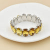 crystal Women charm bracelet colorful Geometric rhinestone elastic thread red white Elliptical glass bracelet - Image 17