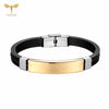 Stainless Steel Bracelet Men Women Wristband Black Grooved Rudder Mesh Chain Insert Gothic Wristband Stylish Bangle Accessories - Image 17