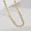 Colorful Artificial Crystal Jewelry Set with Flower Heart and Sun Motifs - Image 7