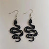 1 pair of acrylic moon star snake earrings, women's earrings, the choice for gifts - Image 3