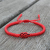 Woven Bracelet Vajra Knot Lucky Wristbands Adjustable Couple Bangles for Men Women Unisex Jewelry Gift - Image 5