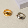 Stainless Steel Geometric Cool Concave Convex Ring Women's Personalized Jewelry Gift - Image 5