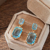 1 Pair and Minimalist Style Inlaid with Cubic Zirconia Drop Hook Earrings Jewelry Gift - Image 5