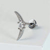 1PC 316 Stainless Steel Earrings Snake Flower Moon CZ Flat Rook Lobe Cartilage Snug Helix Conch Tragus Labret Piercing 18G - Image 9