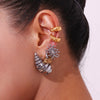 La. Muses Delicate Oval Zircon Stamen Stainless Steel Earrings For Women Female Quality Jewelry Gift - Image 6