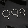 Titanium Round CZ Drop Helix Hoop Ring 16G Dangle Charm Segment Conch Clicker Cartilage Piercing Jewelry - Image 2