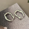 Metal Style Hoop Earrings for Women Heavy Basic Styles Geometric Ear Buckle Vintage Geometry Jewelry Party Gifts - Image 7