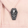 Memento Mori Skull Enamel Pin Gothic Skeleton Coffin Halloween Brooch Lapel Backpack Badge Jewelry Accessories Gift for Friends - Image 1