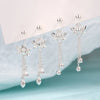 Silver Vintage Lotus Earrings Cute Sweet Irregular Earrings Jewelry Gift - Image 2