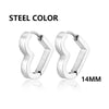 1 Pair Punk Stainless Steel Triangle Earrings Women Men Ear Piercing Geometric Stud Earrings Push-Back Clip Unisex Party Jewelry - Image 7