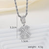 A-Z Silver Color Zircon Letter Initial Necklace Crystal Letter Necklace for Party Birthday Jewelry Gift - Image 12