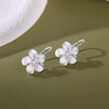 Minimalist Zircon Flower Stud Earrings for Women Cute Metal Floral Plant Earrings Casual Party Jewelry Accessories Gifts - Image 1