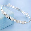 Silver Bangles Bracelets for Women Adjustable Hollow Bells Ball Bracelets Party Charm Jewelry - Image 14