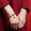 1/2pcs Flower Charm Vermilion Red Bangles Women Bangles Jade Bracelet National Style Chinese Style Jewelry - Image 3