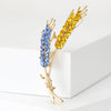 Crystal Ear of Wheat Brooches For Women Men Beautiful Rhinestone Plant Brooch Pin Casual Party Accessories Jewelry Gift - Image 1