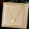 316L Stainless Steel Simple Versatile Zircon Geometry Flowers Bowknot Series Pendant Necklace Lady Classic Charm Jewelry - Image 20