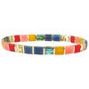 Tile Bead Stretch Bracelet in Multiple Color Patterns - Image 8