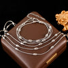 316L Stainless Steel Multilayer Wearing Chain Necklace Bracelet Set For Women Gold Color Jewelry - Image 10