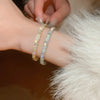 Shiny Cubic Zirconia Embellished Gold Silver Plated Bangle Bracelets for Women Party Wedding Daily Wear Jewelry - Image 8