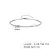 Cubic Zirconia Tennis Anklet for Women Stainless Steel Gold Plated CZ Foot Chain Layering Summer No - Image 11