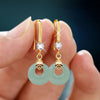 Retro Green Jade Ginkgo Leaf Style Pearl Drop Earring Chinese Ancient Style Hook Earrings For Women Gift - Image 27