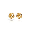 Handwoven Irregular Small Ball Earrings for Women and Man Golden Color Metal 3D Design Accessory Feel Jewelry - Image 6