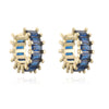 Square Zircon Gold Color Ear Cuff C Shape Ear Clips No Pierced Earrings for Women Jewellery Elf Ear Clip Earrings - Image 5