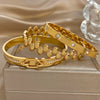 316L Stainless Steel Inlaid Zircon Star Twisted Flower Cuff Bracelet Bangle For Women Men Stackable Charm Jewelry - Image 6