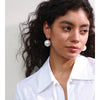 18 18cm Simulated Pearls Round Big Exaggerated Hoop Earrings for Women Korean-Style Chic Retro Jewelry - Image 3