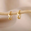 Star Earrings For Women Girl Stainless Steel Minimalist Hoop Piercing Y2K Jewelry - Image 23