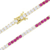 Colorful Cubic Zirconia Tennis Bracelet in Multiple Stone Colors - Image 13
