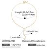 Stainless Steel Y-Shaped Pendant Necklace with Stone Details - Image 20