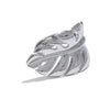 Stylish Design Stainless Steel Metal Leaf Leaves Open Ring Individualistic Jewelry Gift - Image 8