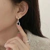 Black Ball Stud Earrings with Gold-Tone or Silver-Tone Settings - Image 2