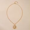 1Pcs Shining Rhinestone Unique Design Sun Star Moon Three In One Pendant Necklace Retro Women's Daily Versatile Party Jewelry - Image 6