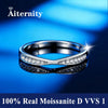 Ring Silver D Clarity Gold Plating Pass The Diamond Tester Gift Gra Twist Arm Double End Open Ring - Image 8