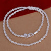 Silver Plated Jewelry Set For Women Men Unisex Bracelet Rope Necklace Punk Style Wedding Jewelry Nakit Scena Engagement - Image 2